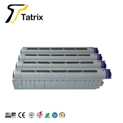 Tatrix Premium Remanufactured Laser Color Toner Cartridge 43487712 43487711 43487710 43487709 for OKI C8600 C8800 Printer