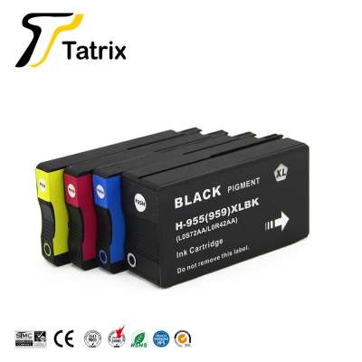 Tatrix 955 955XL 959 959XL Premium Color Remanufactured Ink Cartridge for HP OfficeJet Pro 7720 All in One Printer