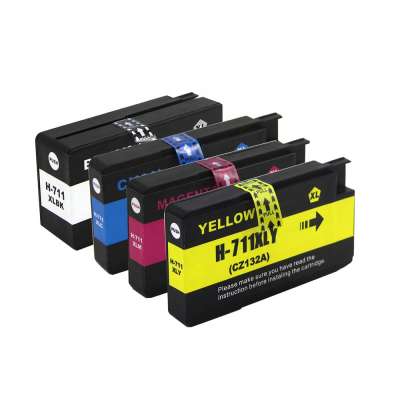 Tatrix 711 711XL Premium Color Compatible Ink Cartridge for HP T120 24 T120 610 Printer